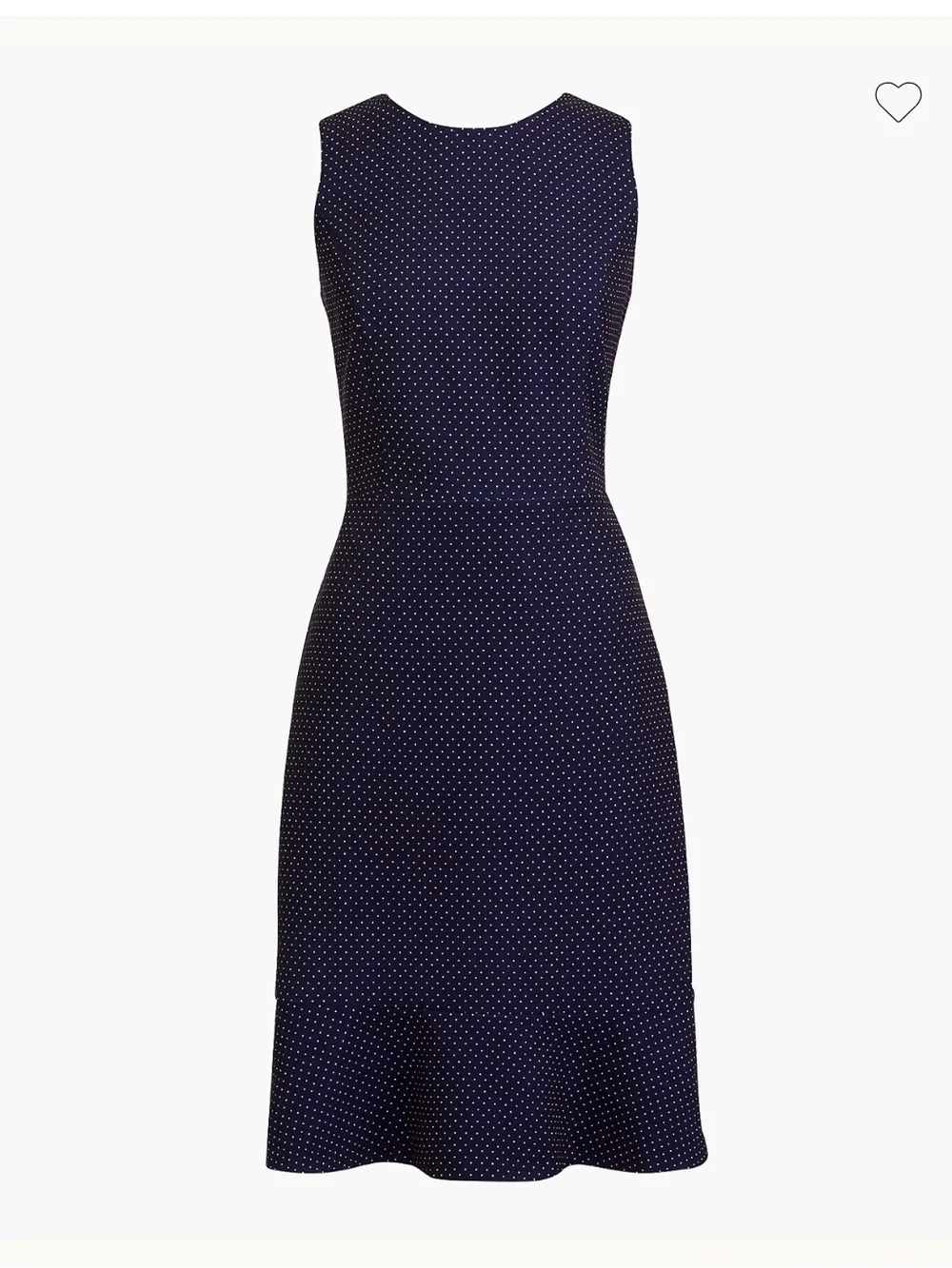 J. Crew Navy Polka Dot Flounce Hem Dress NWT